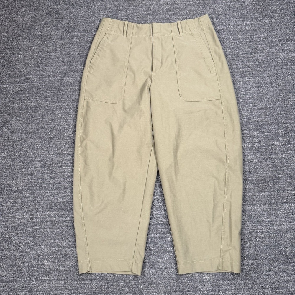 Athleta Skyline High Rise Barrel Leg Pants 16 Olive-Tone Wide Leg Athletic